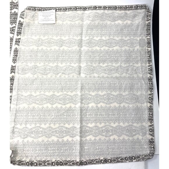 4 Elrene Home Fashions Cloth Napkins 100% Cotton Abstract Floral Gray Cream 16x1 - Picture 5 of 6